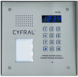 CYFRAL PC-2000RE PRO INOX CYFRAL Panel rozmówny z moduł elektroniki CC-2000 oraz czytnikiem RFID