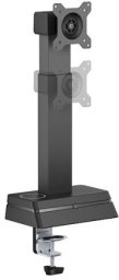 Powerton Powerton ERGO LEVION Uchwyt monitora z automatycznie regulowan� wysoko�ci�, czarna, 10KG, zacisk, 17"-32", �adowarka indukcyjna