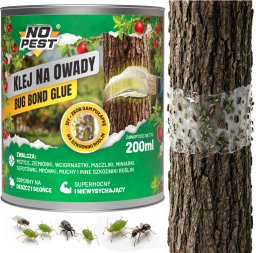 NO PEST Klej na Owady Mszyce Ziemiórki Mrówki Muchy Szkodniki Roślin do Drzew Doniczek "Bug Bond Glue" 200ml
