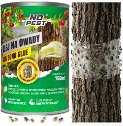 NO PEST Klej na Owady Mszyce Ziemiórki Mrówki Muchy Szkodniki Roślin do Drzew Doniczek "Bug Bond Glue" 750ml