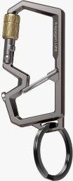 Spigen Spigen Carabiner With Key Ring 2nd Gen 1 Pack, gunmetal