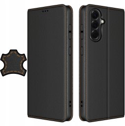 krainaGSM Etui do Samsung A57 5G SKÓRZANE ZAMYKANE MAGNETYCZNE + SZKŁO