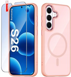 krainaGSM Etui do Samsung S26 CASE do MagSafe MATOWE Magnetyczne PREMIUM + Szkło 9H
