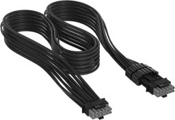 Corsair Premium Sleeved 12V-2x6 do 12V-2x6-kabel Universal - czarny