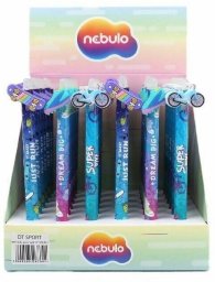 Nebulo Długopis żelowy wymazywalny sport nieb (36szt)