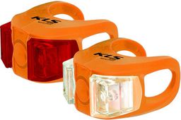  Kellys Zestaw silikonowych lamp rowerowych Twins Orange