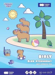 GDD Blok rysunkowy A4/20K Yummy Yum biały HAPPY COLOR