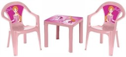 3toysm Stolik i dwa krzesła pastel różowy