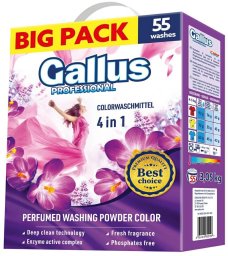Mondex GALLUS PROFESSIONAL Proszek do prania 4w1 (55 prań) - Color 3.05 kg