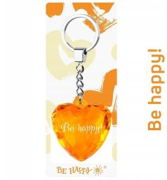 Be Happy Brelok serce Be happy!