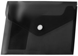 Tetis Koperta A4 PP na zatrzask czarna (12szt)