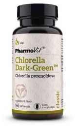 Pharmovit Chlorella DARK-GREEN (250 mg) BEZGLUTENOWA 360 tabletek - Pharmovit (CLASSIC)