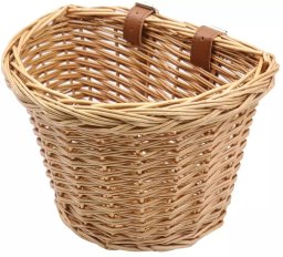 Kosz rowerowy wiklinowy przedni FSBKT-131-1 kolor drewna