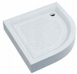 Brodzik Alkotest AQ.200-101001 / AQUAFORM / STANDARD / BRODZIK 80X80X16/5 R550 PÓŁOKRĄGŁY, FI52, BIAŁY / KNG.B-01-P-80-16/5-WHITE-52