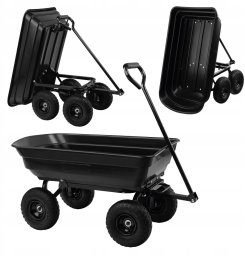 Saska Garden Wózek Ogrodowy Taczka Przyczepka Gregman Cart 2.0 120L Do 200Kg