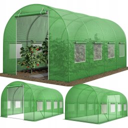 Maltec Tunel Ogrodowy Szklarnia Folia Na Warzywa Owoce 10M2 Gregman 395X246X198Cm