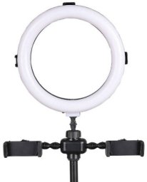 Lampa pierścieniowa Kaline Lampa pierścieniowa LED ze statywem, uchwytami do telefonu i mikrofonu KA-LINE R-123