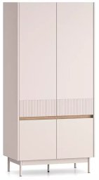 ML Meble Szafa DUMI 01 4D kaszmirowa/dąb cremona ML MEBLE