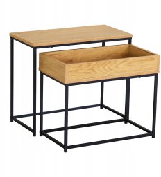 Topeshop M19E ELEGANCKI STOLIK BOCZNY KAWOWY MODERN LOFT
