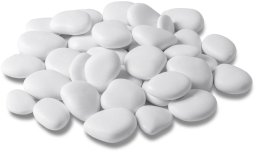 Direct Home and Garden Sztuczne kamienie PEBBLES S białe