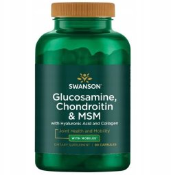 Swanson SWANSON Glukozamina Chondroityna MSM Kwas Hialuronowy Kolagen STAWY one size