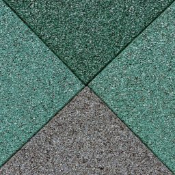 Just Fun płyta gumowa na plac zabaw 50x50x2.5 cm - zielony