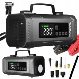 Agog DMUCHAWA JUMP STARTER KOMPRESOR POWERBANK BOOSTER ROZRUCHOWY 2500A PD30W