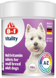 8in1 8IN1 Vitality Multiwitaminy dla psów małych ras - 70tb