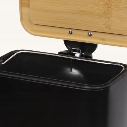 Kosz na pranie YokaHome Wąski kosz łazienkowy z bambusem ZETRU, 5 l