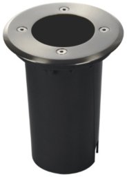 SuperLed Lampka wpustowa do ogrodu Solte 6929 SuperLED IP55 czarna chrom mat