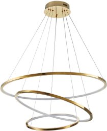 Lampa wisząca Step into Design Zwisowa lampa salonowa Circle Slim ST-10112P-3 LED 53W 3000K okrągła złota