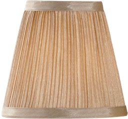 Elstead Plisowany abażur na klips Clip Shades LS166 Elstead do jadalni złoty