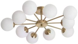 Lampa sufitowa Abruzzo Wielopunktowa lampa sufitowa Milano ABR-ZWZ-10XG9 Abruzzo biały złoty
