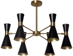 Lampa sufitowa Abruzzo Wielopunktowa lampa sufitowa Libre ABR-LWS-6XE27 Abruzzo czarny złoty