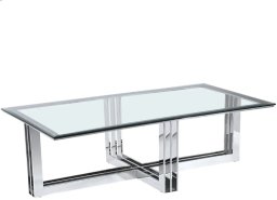 Cosmo Light Stolik kawowy Baltimore BA-CT1636S przezroczysty srebrny