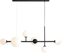 Lampa wisząca Aldex Wisząca lampa do sypialni Dione 1092K1_2 Aldex molekuły szkło czarny