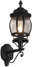 Kinkiet Trio Loftowa lampa elewacyjna Elvo 206967132 do ogrodu IP23 czarna