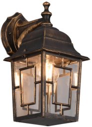 Kinkiet Trio Elewacyjna lampa ścienna Volturno 205967128 IP23 latarnia rdzawy
