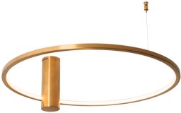 Lampa sufitowa MAXlight Plafon sufitowy Queen C0239 Maxlight LED 15W 3000K pierścień złoty