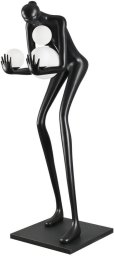 Lampa podłogowa Step into Design Podłogowa lampa WOMAN DN433-F black Step dekoracyjna bańki czarny