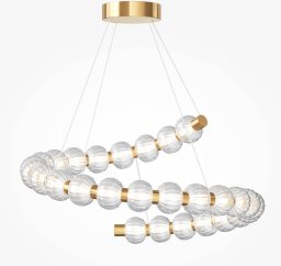 Lampa sufitowa Maytoni Nowoczesna lampa Amulet MOD555PL-L35G3K LED 40W 3000K przezroczysty złoty