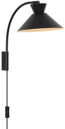 Kinkiet Nordlux Regulowana lampa ścienna z włącznikiem DIAL 2213371003 czarny