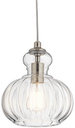 Lampa wisząca Kichler Lampa wisząca nad wyspę Riviera KL-RIVIERA-P-A retro szklana nikiel