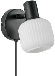 Kinkiet Nordlux Regulowana lampa ścienna Milford 2412631003 szklana czarny