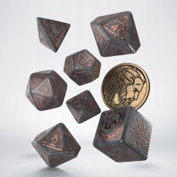Q-Workshop Komplet kości Wiedźmin: Geralt - Cena Neutralności