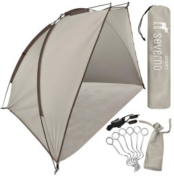 Verk Duży namiot plażowy parawan na plażę półnamiot 220x120x120cm + pokrowiec