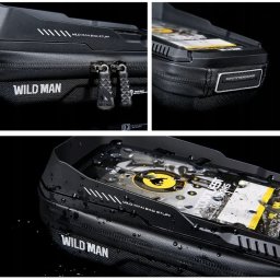 WildMan WILDMAN sakwa rowerowa na kierownicę na zamek 0,5L (4" - 7") XT3S czarna