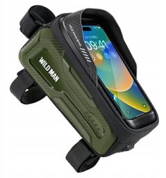 WildMan WILDMAN sakwa rowerowa na ramę na zamek 1L (4" - 7") M20 zielona