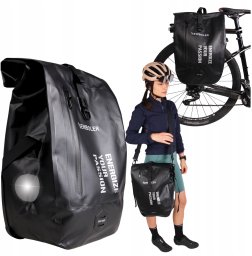 Fit4Med Sakwa Rowerowa Torba Na Bagażnik Tył Back-Roller Rolowana Duża Wodoodporna