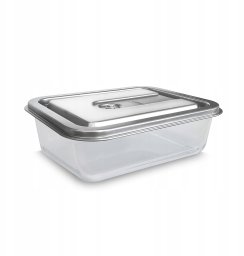 Caso CASO VacuBoxx Inox XL 4.5 – Szklany pojemnik próżniowy 4,5 L z pokrywką ze stali inox